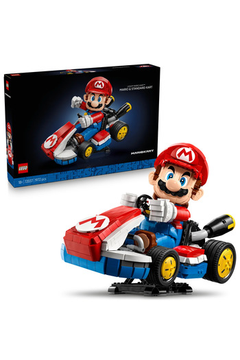 LEGO ®   Super Mario ™ Mario Kart ™   – Mario and Standard Card 72037-Model Building Kit for Adults (1972P)