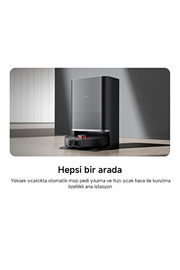 Xiaomi Robot Vacuum X20 Max Akıllı Robot Süpürge ve Mop - 8000Pa Siyah(Xiaomi Türkiye Garantili)