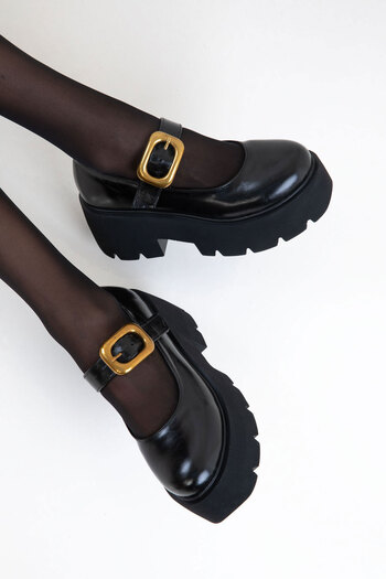 SOHO Black Women's Classic Heeled Shoes 20846