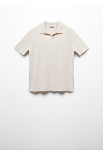 MANGO Sand Men's Polo Neck T-Shirt 67047701