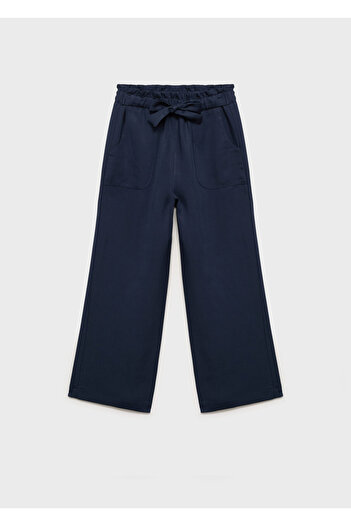 MANGO Navy Blue Girl's Trousers 87085942