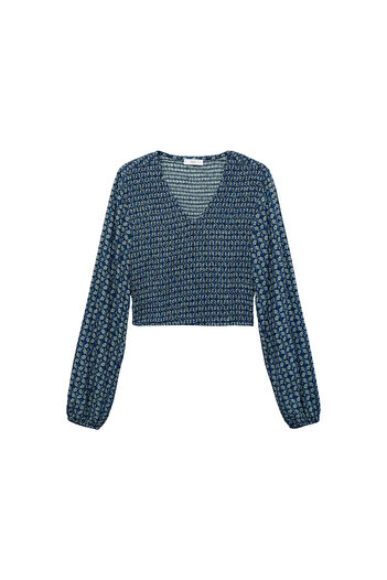 MANGO Navy Blue Girl's Blouse 77054787