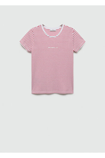 MANGO Red Women's T-Shirt 77010355