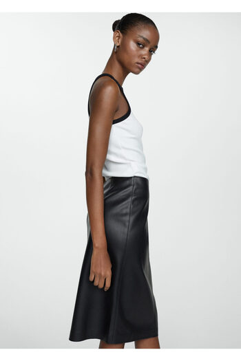 MANGO Fusta neagra de dama 77265654