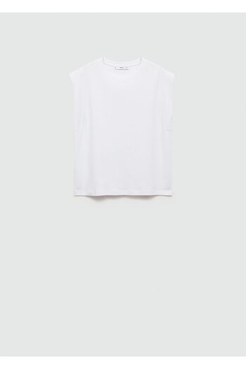 MANGO Tricou alb pentru femei 77030581