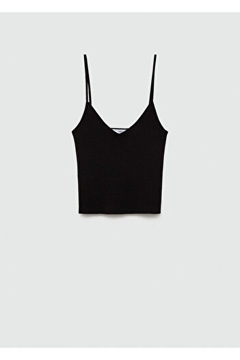MANGO Black Women's Bustier 77050340