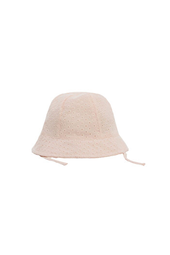 MANGO Pale Pink Baby Girl Hat 67045995 -83