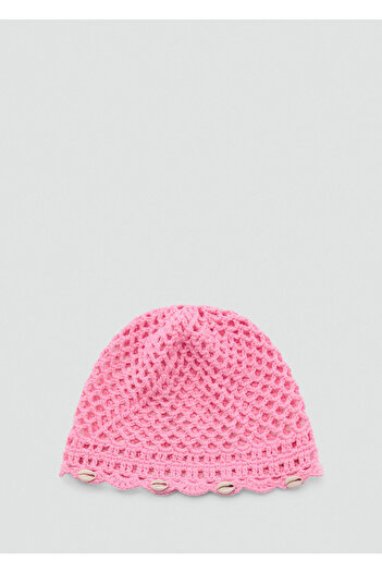 MANGO Pink Women's Hat 77040196