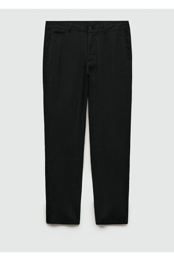 MANGO Woman Men's Black Pants 77150250