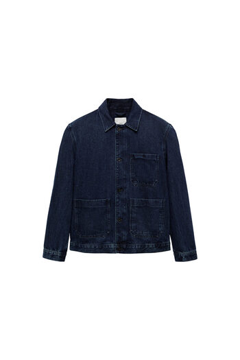MANGO Dark Denim Men's Jacket 77074440