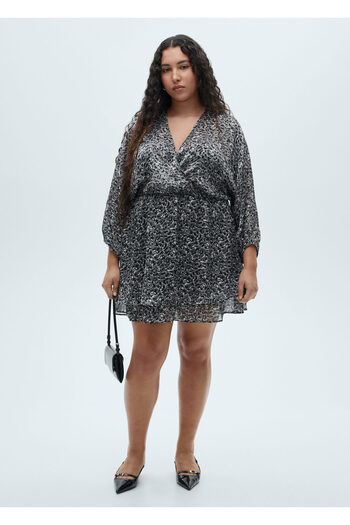 MANGO Black Women's Dress 87010622