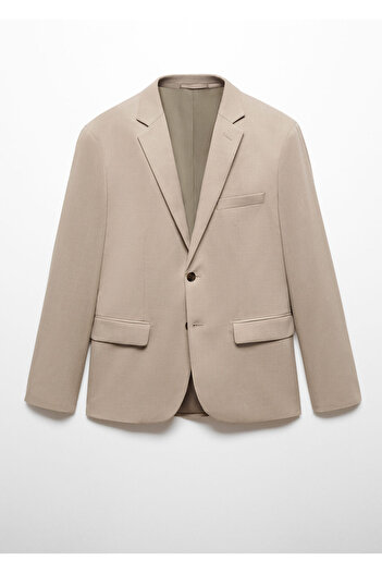 MANGO BEIGE Ανδρικό Μπουφάν Blazer 67015987