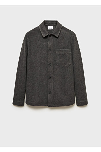 MANGO Charcoal Color Men's Sweatshirt 77887919