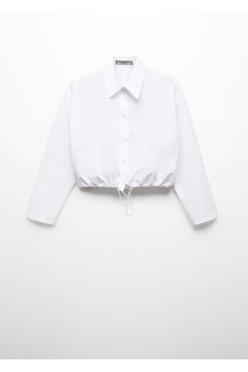 MANGO Woman Kirik White Women's Shirt 67023699