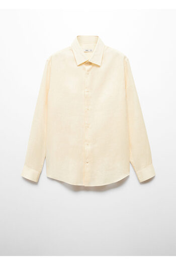 MANGO Man 100% Linen Regular Cut Shirt