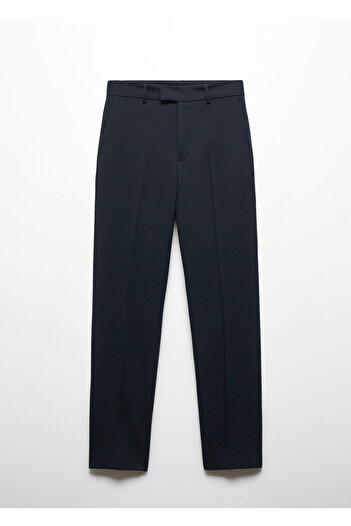 MANGO Woman Bright Blue Women's Trousers -67160666