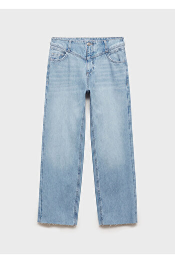 MANGO Medium Denim Color Girl's Jeans 77055146
