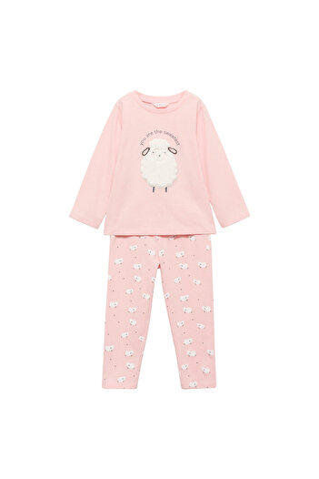 MANGO Pink Baby Girl Pajama Bottoms 77019035