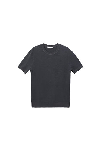 MANGO Asphalt Color Men's T-Shirt 77050348