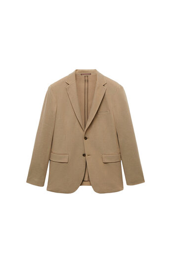 MANGO Ανδρικό σακάκι σκούρο Camel 77070570