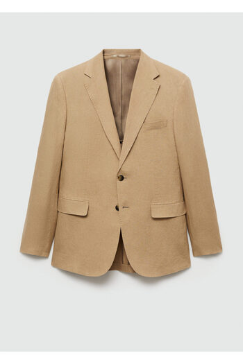 MANGO Ανδρικό σακάκι σκούρο Camel 77010587