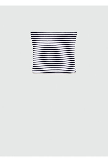 MANGO Navy Blue Women's Bustier 67048643