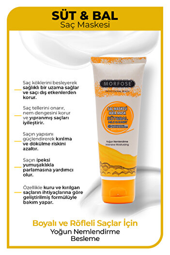 Morfose Süt & Bal Saç Maskesi 75 ml