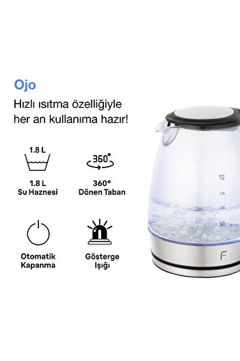 Fakir Ojo Glass Kettle