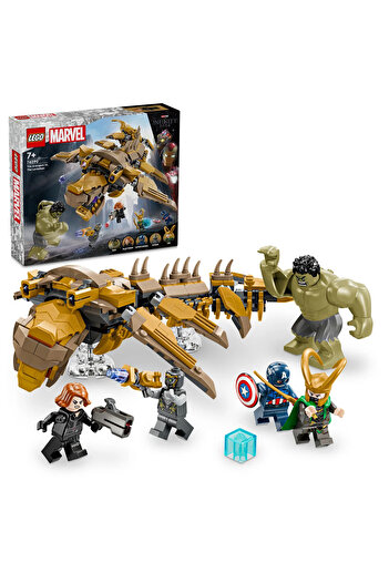 LEGO ®   مجموعة ألعاب مارفل أفنجرز الإبداعية 76290 -7+ ضد الليفياثان (347 قطعة)