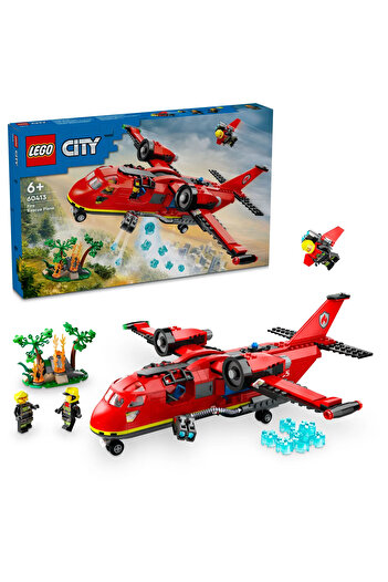LEGO ®   طائرة إنقاذ رجال الإطفاء في المدينة 60413 - مجموعة ألعاب إبداعية للأطفال من سن 6 سنوات فما فوق (478P)