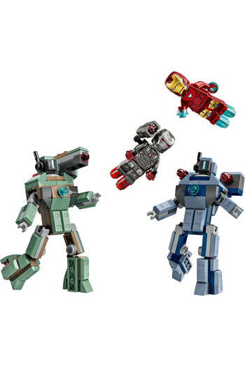 LEGO ®   آيرون مان ووار ماشين من مارفل، هامر ضد المركبات الجوية غير المأهولة 76320