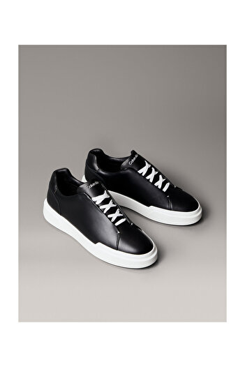 Calvin Klein Chunky Cupsole Hide Lace-Up Leather