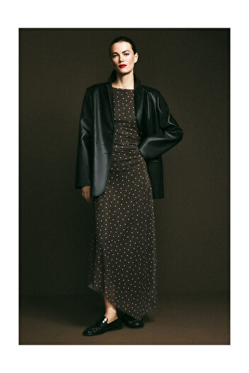 LEFTIES Woman Semi-Sheer Midi Dress