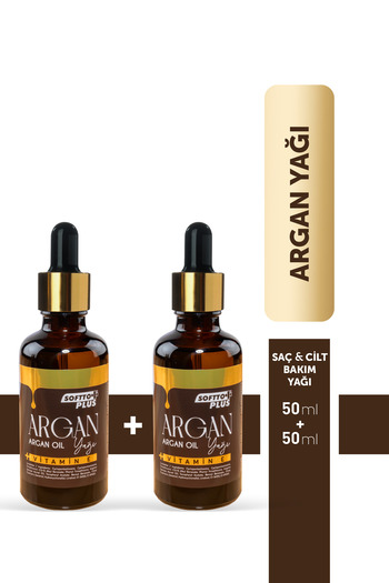 Softto Plus Argan Oil for Damaged Hair 2 Pcs (2X50 ml)