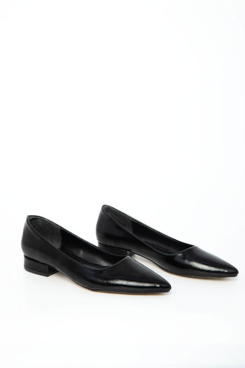 SOHO Black Matte Women's Classic Heeled Shoes 21023