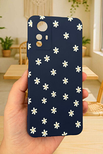Vip Case Redmi Note 12S - Mini Daisy Patterned Silicone Shock-Absorbing Classic Protective Rubber Case277