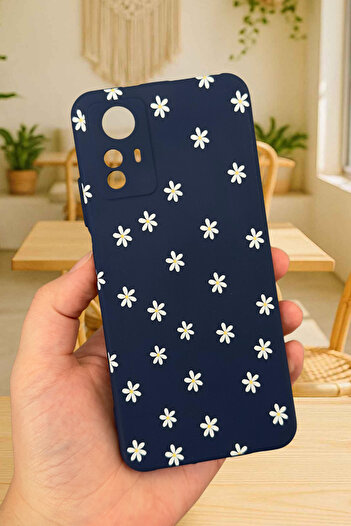 Vip Case Redmi Note 12S - Mini Daisy Patterned Silicone Shock-Absorbing Classic Protective Rubber Case277