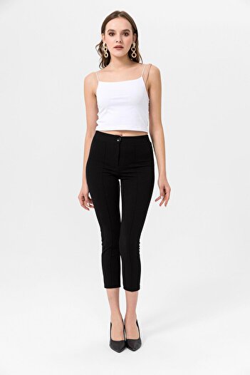 ŞİMAL Women's Narrow Leg Fabric Pants 250202 -