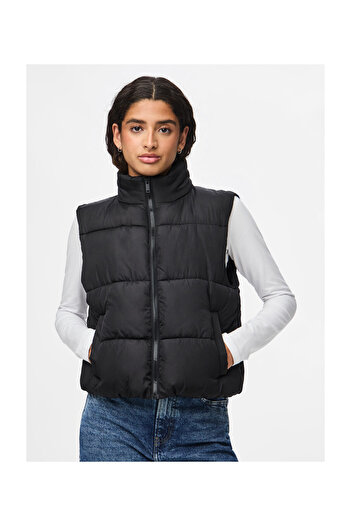 PIECES Pcbee New Short Puffer Vest Noos Bc