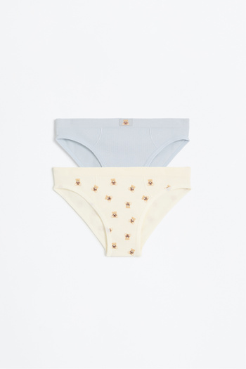 LEFTIES Kids 2-Pack of Seamless Ribbed Briefs