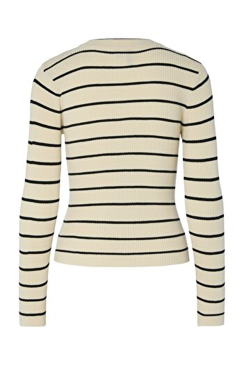 PIECES PCMIRA NOVÝ LS O-NECK KNIT NOOS BC