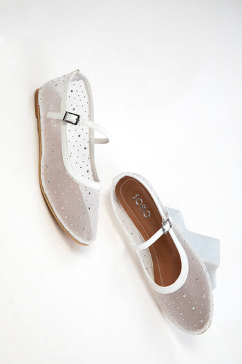 SOHO White Women's Ballerinas 20472