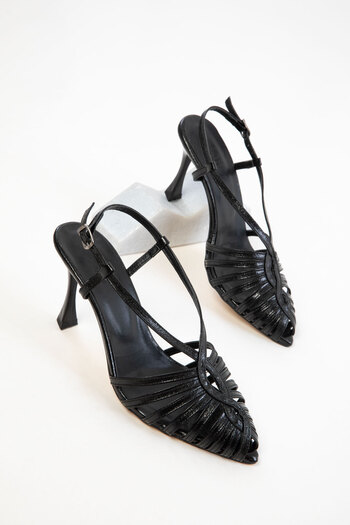 SOHO Black Women's Classic Heeled Shoes 20448