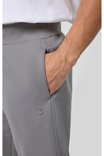 Champion Script Shop Rib Cuff Pants Gri Erkek Eşofman Altı-220314-ES072