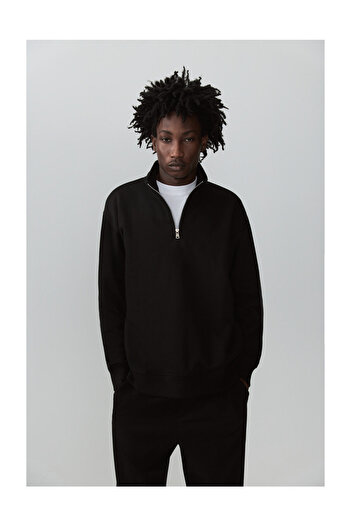 LEFTIES Men's High-Neck Zip-Up Sweatshirt