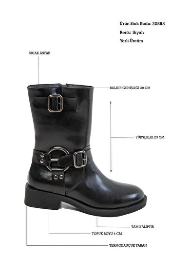 SOHO Black Women's Boots & Booties 20863
