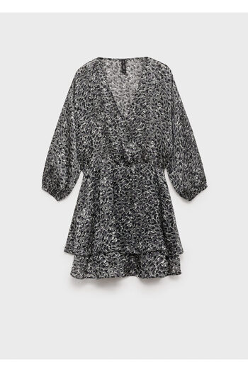 MANGO Black Women's Dress 87010622