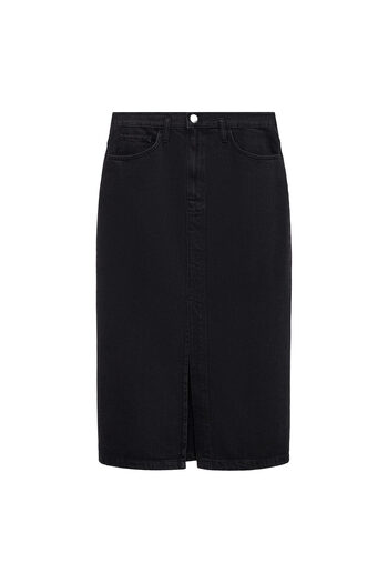 MANGO Black Denim Women's Skirt 77099405