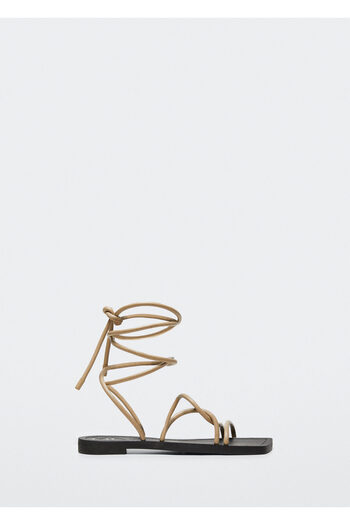 MANGO Woman KHAKI Women's Adult Sandals37010741