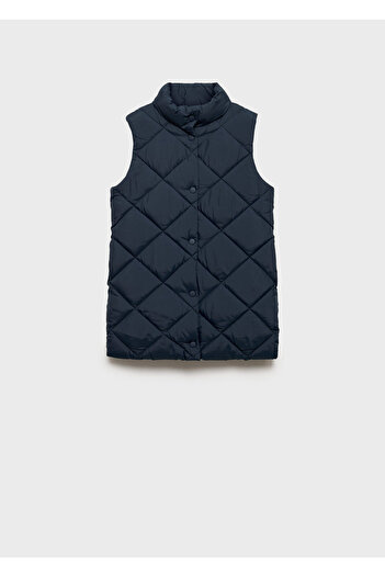 MANGO Navy Blue Girl's Vest 77093266
